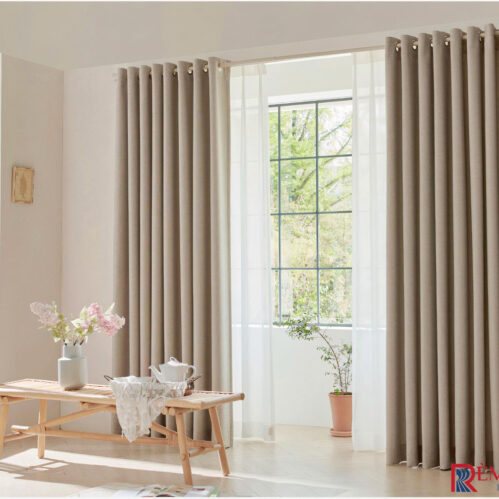 Rèm Vải Màu Be Nhạt Soft Beige 05