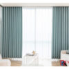 Rèm Màu Bạc Hà Tươi Kết Hợp Xanh Da Trời 02