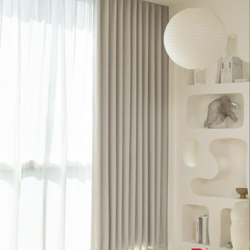 Rèm Vải Màu Be Beige 05