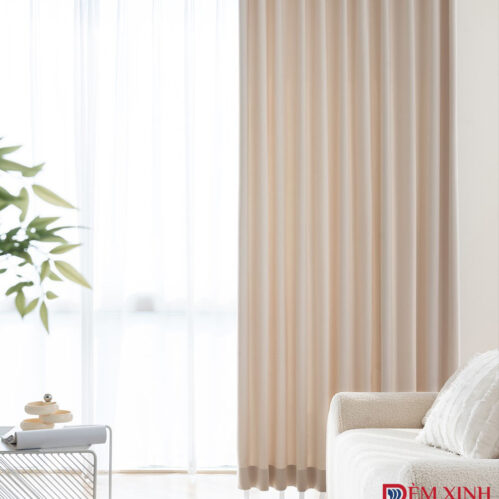 Rèm Vải Màu Ngà Voi Ivory 05